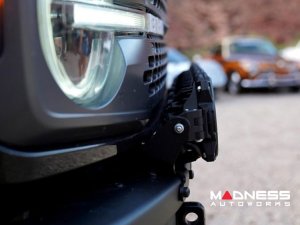 Ford Bronco Light Upgrade - Front Bumper Bar - Gravity LED Pro6 39" Light Bar - Modular Bumper